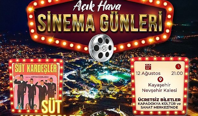 Açık Hava Sinema Günleri’nde Hafta Sonu “Süt Kardeşler” Günü