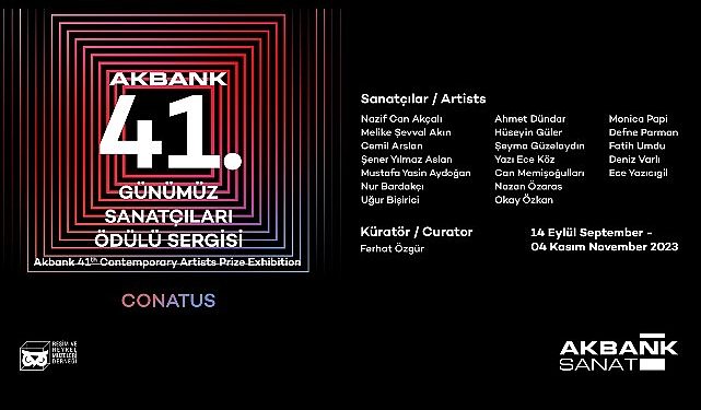 Akbank 41. Günümüz Sanatkarları Mükafatı Yarışı Sonuçlandı