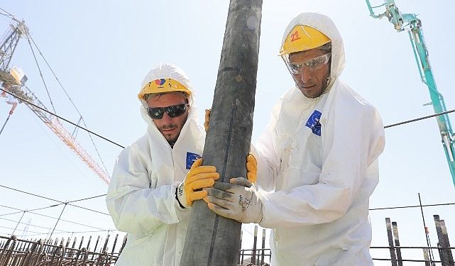 Akkuyu NGS’nı̇n 4’üncü Ünı̇tesı̇nde Reaktör Bı̇nasının Temel Döşemesı̇nı̇n Betonlanması Tamamlandı