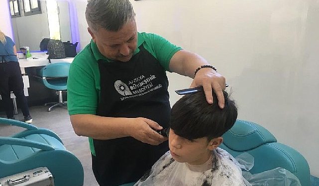 Antalya Büyükşehir Taşınabilir Kuaför Tırı yaylalarda