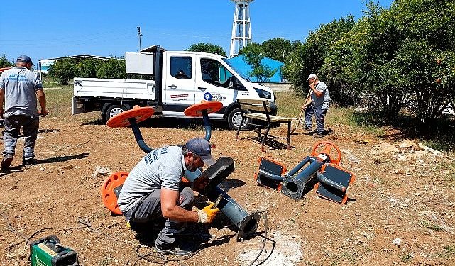 Antalya Büyükşehir’den Serik’in mahallelerine spor aletleri