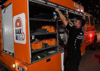 BAK Kadıköy, yangın söndürme çalışmalarına takviye için Çanakkale’de