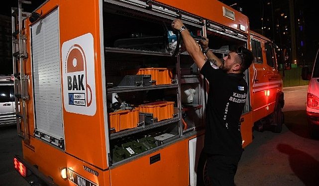 BAK Kadıköy, yangın söndürme çalışmalarına takviye için Çanakkale’de