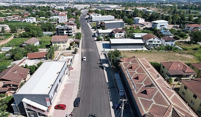 Başiskele Kullar Caddesi asfaltlandı
