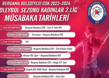 Bergama Belediyesi Voleybol Kadrosu Maç Takvimi aşikâr oldu