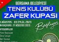 Bergama Tenis Kulübü Zafer Kupası başlıyor