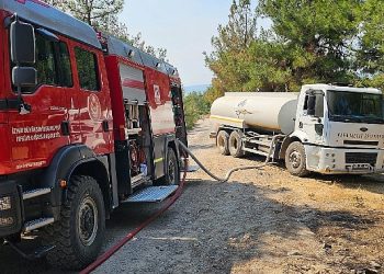 Çanakkale’deki yangına İzmir’den dayanak