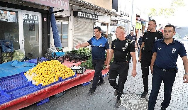 Edremit Zabıta’dan Pazar yeri kontrolleri