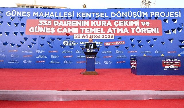 Güneş Mahallesi Kentsel Dönüşümü’nde ikili sevinç