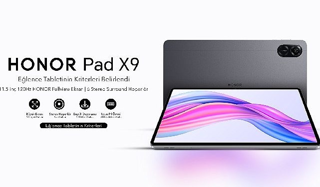 HONOR, Yeni HONOR Pad X9 ile Çok İstikametli Tablet Çıtasını Yükseltiyor