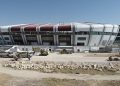 Karaman Belediyesi, yeni stadyum etrafında peyzaj ve etraf düzenlemesi çalışmalarına başladı