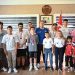 Kemer Belediyesi Kick Boks ekibinden Lider Topaloğlu’na ziyaret