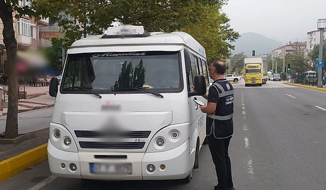 Kocaeli Büyükşehir’den servis araçlarına sıkı kontrol