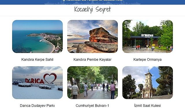 Kocaeli’nin turistik yerleri cepte