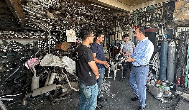 Lider Altay Karatay Sanayi Esnafını Ziyaret Etti