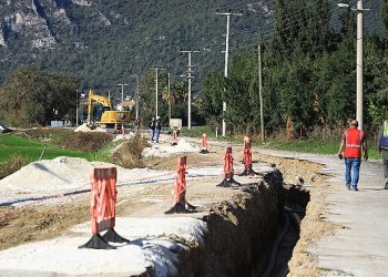Muğla Büyükşehir Ören Kanalizasyon Projesinin Yüzde 30’unu Tamamladı
