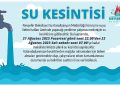 Nevşehir Belediyesi’nden Su Kesintisi Duyurusu
