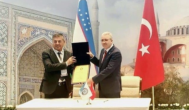 Rektör Prof. Dr. Budak Türkiye- Özbekistan Sıhhat İş Forumu ve Fuarına katıldı
