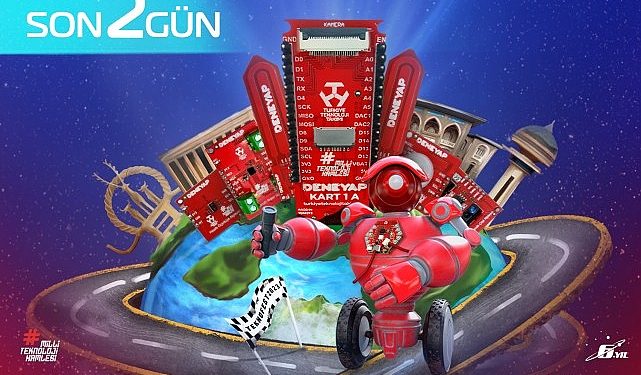 TEKNOFEST Deneyap Kart Robolig Müsabakasına Müracaat İçin Son 2 Gün!