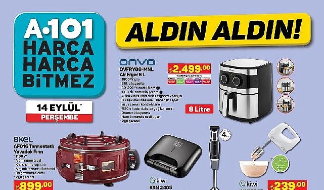 14 Eylül’de A101 Marketlerinde Teknolojik Eserler Tüketicilere Sunulacak