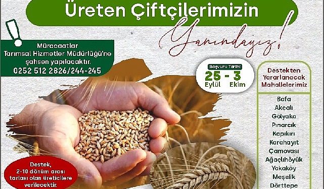 %50 Hibeli Buğday ve Tritikale Tohumu dayanağı başlıyor