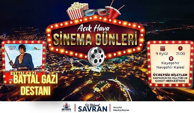 Açık Hava Sinema Günleri “Battal Gazi Destanı” ile devam ediyor