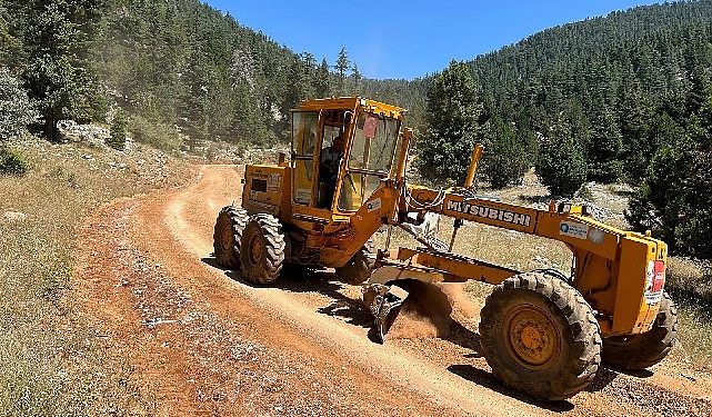 Akseki yayla yollarına bakım tamirat