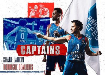 Anadolu Efes’te Shane Larkin Kaptan, Rodrigue Beaubois ise İkinci Kaptan Oldu