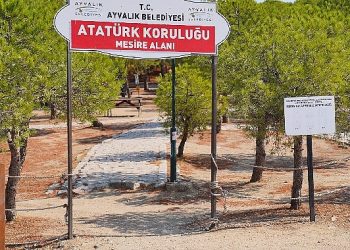Ayvalık’ın Mesire Alanı’nda kent mobilyaları baştan sona yenileniyor