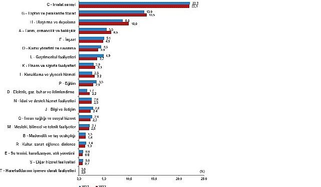 Bağımsız yıllık gayrisafi yurt içi hasıla 2022 yılında yüzde 5,5 arttı