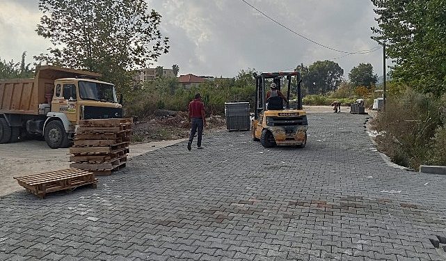 Beldibi’nde Yol İmal Çalışmaları Sürüyor