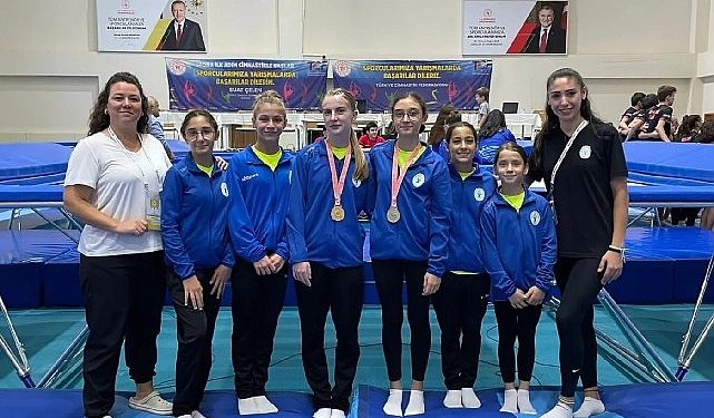 Bornovalı cimnastikçiler muvaffakiyete doymuyor