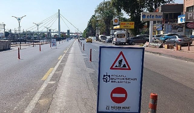 D-100 Kuzey yan yola orta refüj