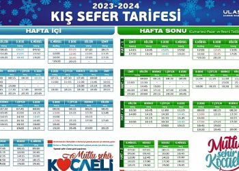 Deniz ulaşımında kış tarifesi başlıyor