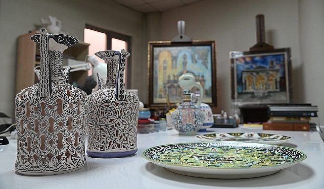 Ecdat Mirası Sanat, Selçuklu Belediyesi Çini Atölyesinde yaşatılıyor