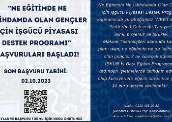 Gençlere günlük 10 Euro harçlık ve makine eğitimi