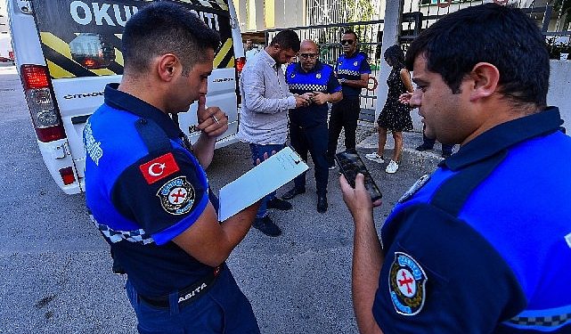İzmir Büyükşehir Belediyesi’nden okul servislerine kontrol