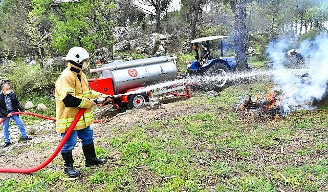 İzmir’de orman yangınlarıyla gayrette büyük muvaffakiyet