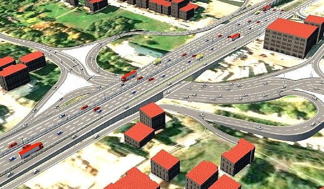 Kaşkaldere Kavşağı’nda ağır çalışma