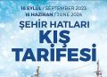 Kent Sınırları’nda Kış Tarifesi 18 Eylül’de Başlıyor
