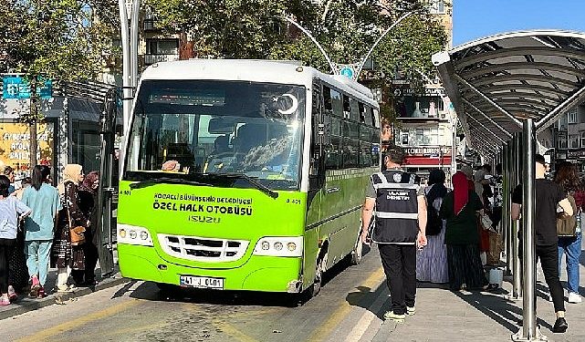 Kocaeli Büyükşehir’den toplu taşıma araçlarına kontrol