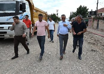 Lider Topaloğlu, Kuzdere’de altyapı çalışmalarını inceledi