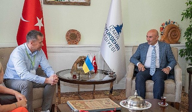 Lider Tunç Soyer Ukrayna heyetini ağırladı
