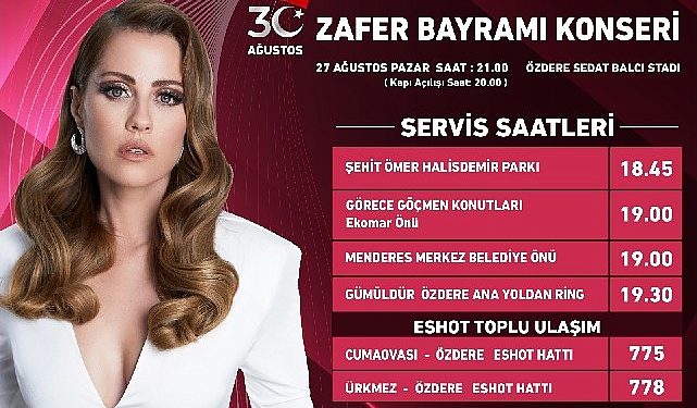 Menderes Zafer Coşkusunu Derya Uluğ İle Kutlayacak