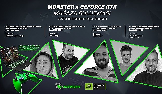 Monster x GeForce RTX Mağaza Buluşmaları başlıyor!
