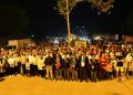 Mustafakemalpaşa’da sokaklar fener alayı ile aydınlandı.