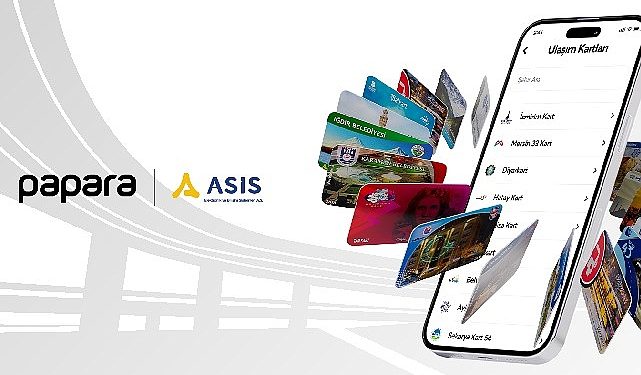 Papara ve Asis Elektronik, ulaşım kartı yükleme özelliğiyle kent içi ulaşımı kolaylaştıracak
