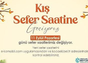 Ulaşıma kış tarifesi düzenlemesi