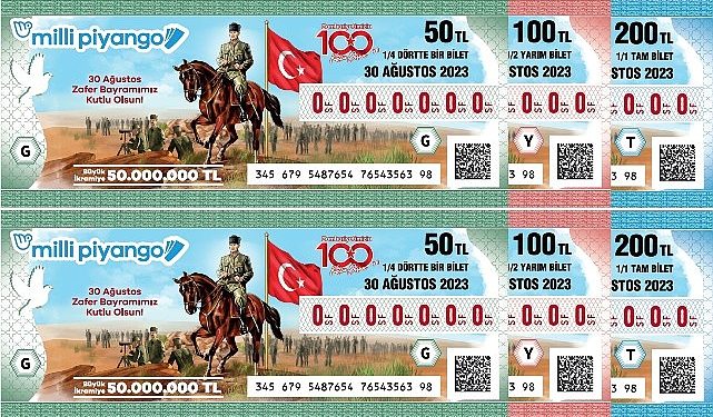 Ulusal Piyango 30 Ağustos özel çekilişinde büyük ikramiye 50 milyon TL!