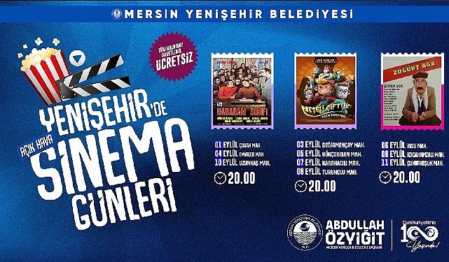 Yenişehir Belediyesi kırsal mahallelere açık hava sineması kuruyor